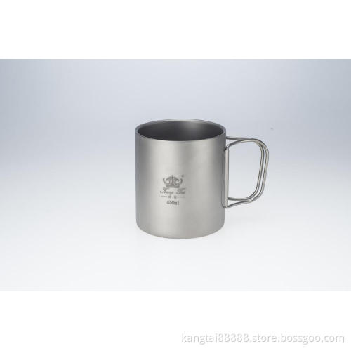 Titanium Double Titanium Cup Drinking Cup